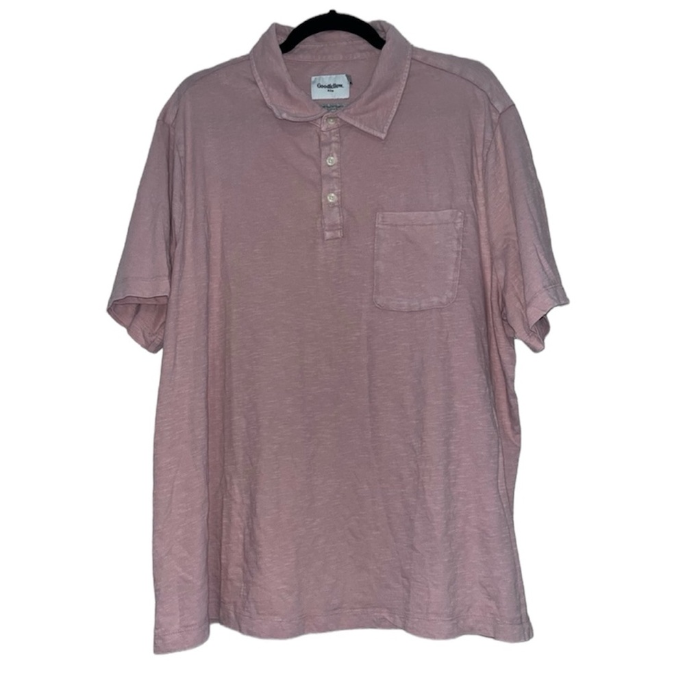 4/$25 Men’s Goodfellow & Co Pink Polo Shirt Size XXL